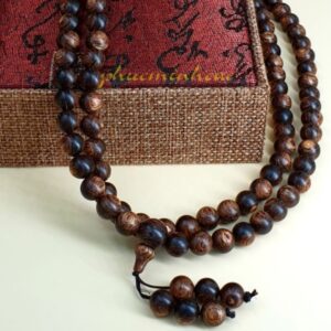 Chuỗi trầm hương 108 hạt trầm hương sánh chìm - 6mm (6ly )